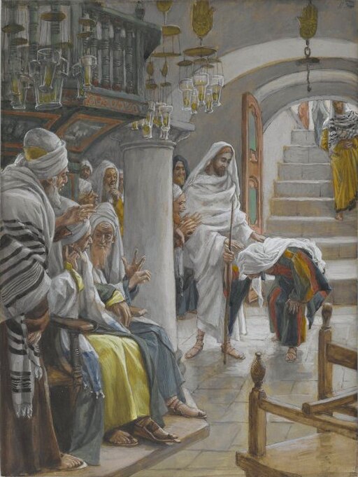 Jesus heals woman with a spirit of infirmity