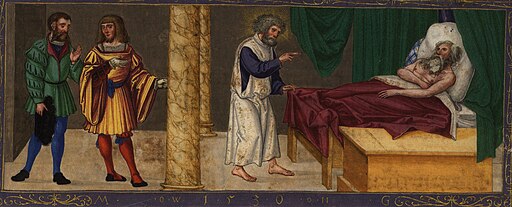 Acts 28:7-10, Paul prays for the father of Publius