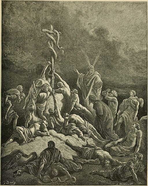 Numbers 21:4-9, Moses and the Brazen Serpent