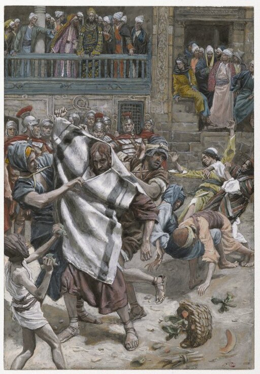 The Sentencing of Jesus:   Jesus led from Annas to Caiaphas to Pilate to Herod back to Pilate; John 18:12-14, Matthew 26:54-75, John 18:24-40, Luke 23:1-24, Matthew 27:1-26, Mark 15:1-15