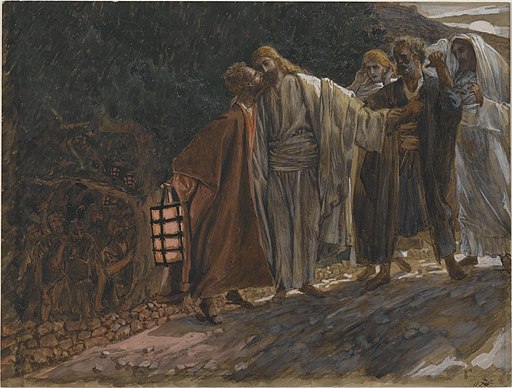 Mark 14:42-50  Judas betrays Jesus, Jesus heals servant’s ear