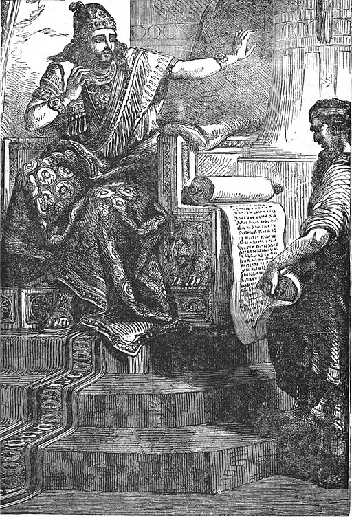 King Josiah hearing the law