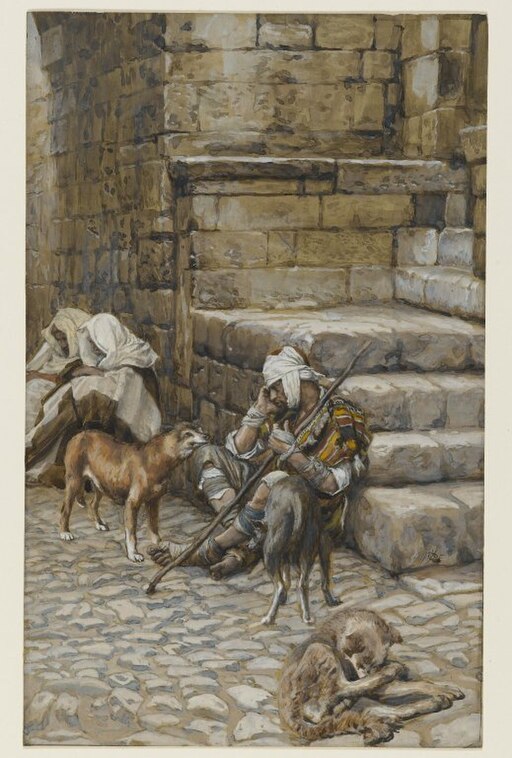 Brooklyn Museum - The Poor Lazarus at the Rich Man's Door (Le pauvre Lazare à la porte du riche) - James Tissot