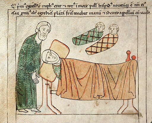 Rebekah gives birth to Jacob and Esau, Genesis 25:8-26