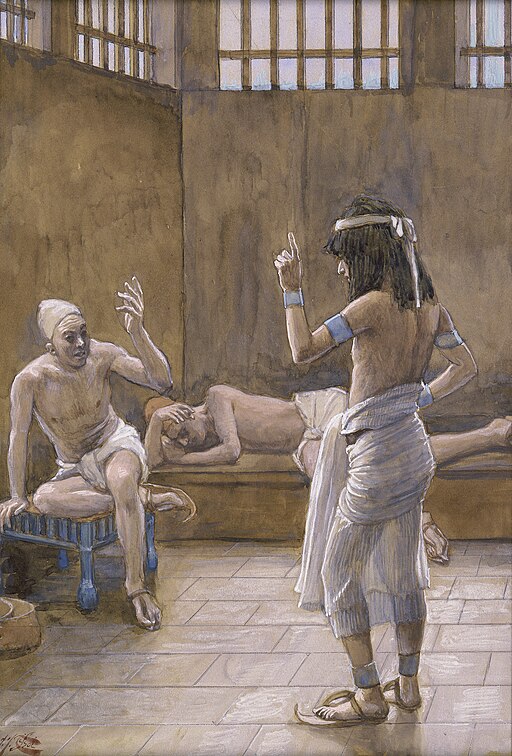 Joseph interprets the dreams of the butler and baker, Genesis 40:1-23
