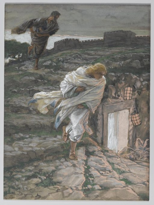 Saint Peter and Saint John Run tot he Sepulchre - Tissot